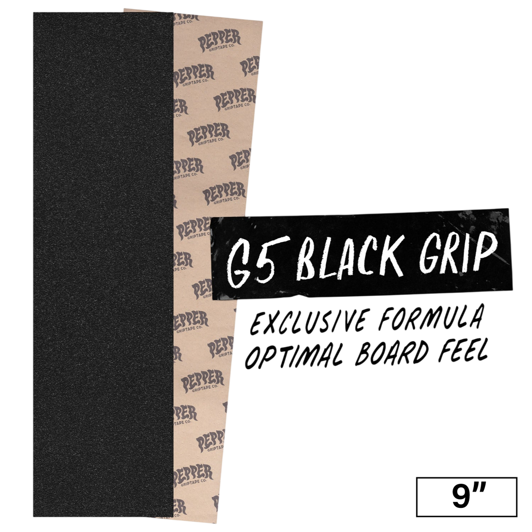 Pepper G5 Black Griptape 9"