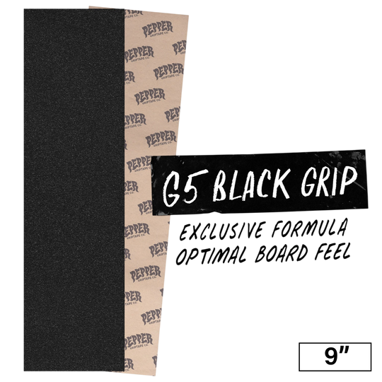Pepper G5 Black Griptape 9"