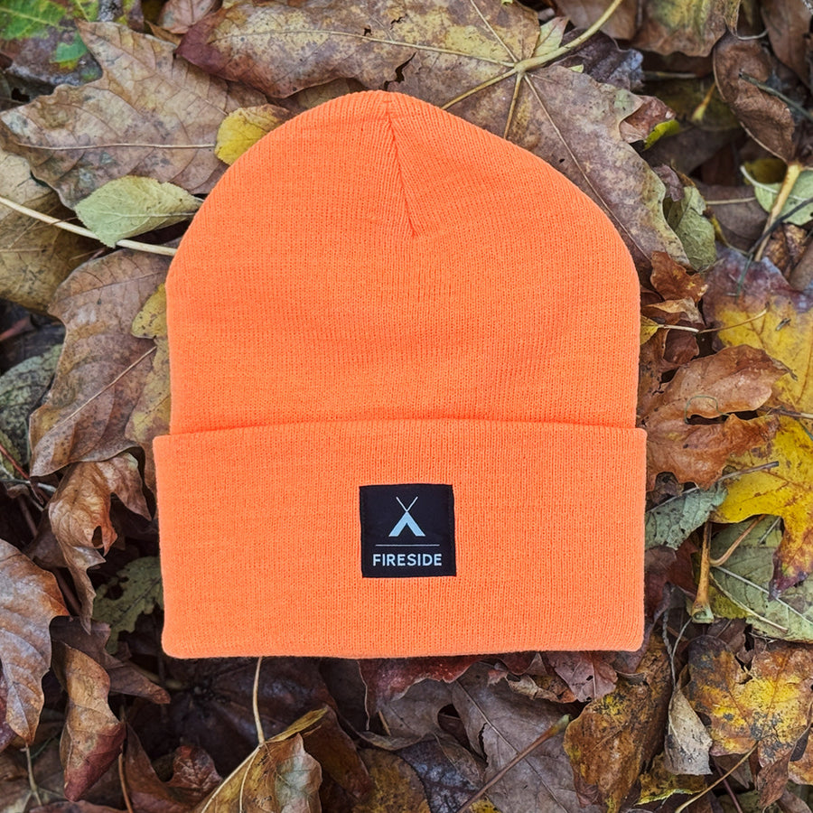FIREXSIDE Long Knit Beanie Orange