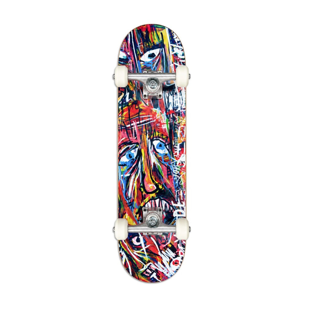 FIREXSIDE Anxiety Mini Complete skateboard 7.6" - fully assembled with Ace 22 Classic trucks and 52mm wheels