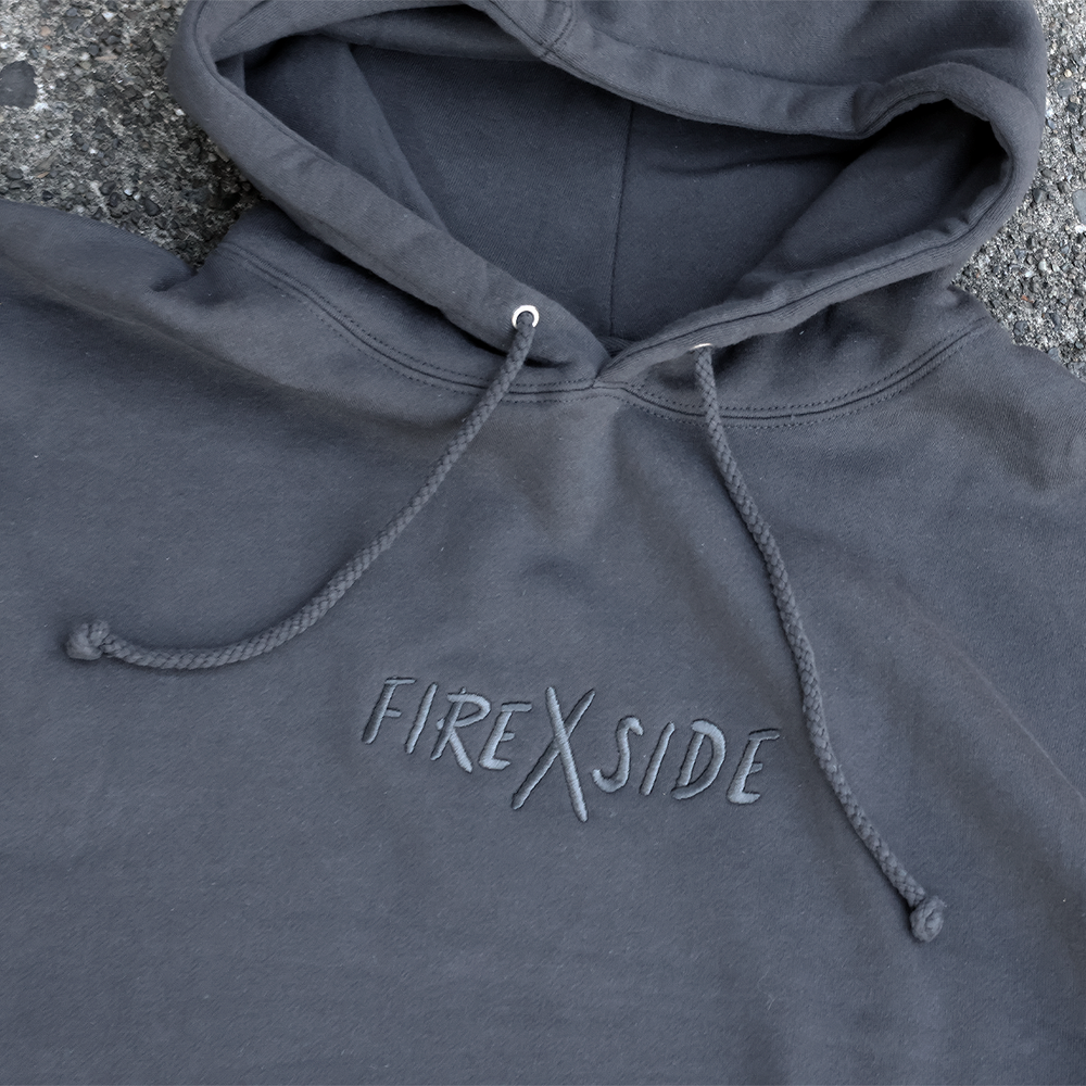 FIREXSIDE Asphalt pullover hoodie close-up