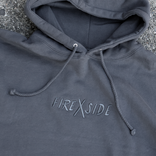FIREXSIDE Asphalt pullover hoodie close-up