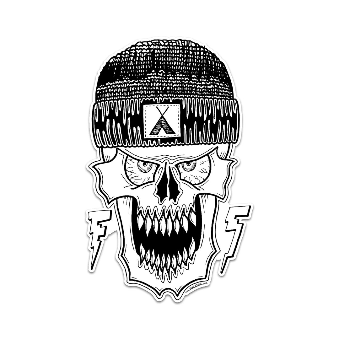 Skull Logo - 4" Sticker - FIREXSIDE 