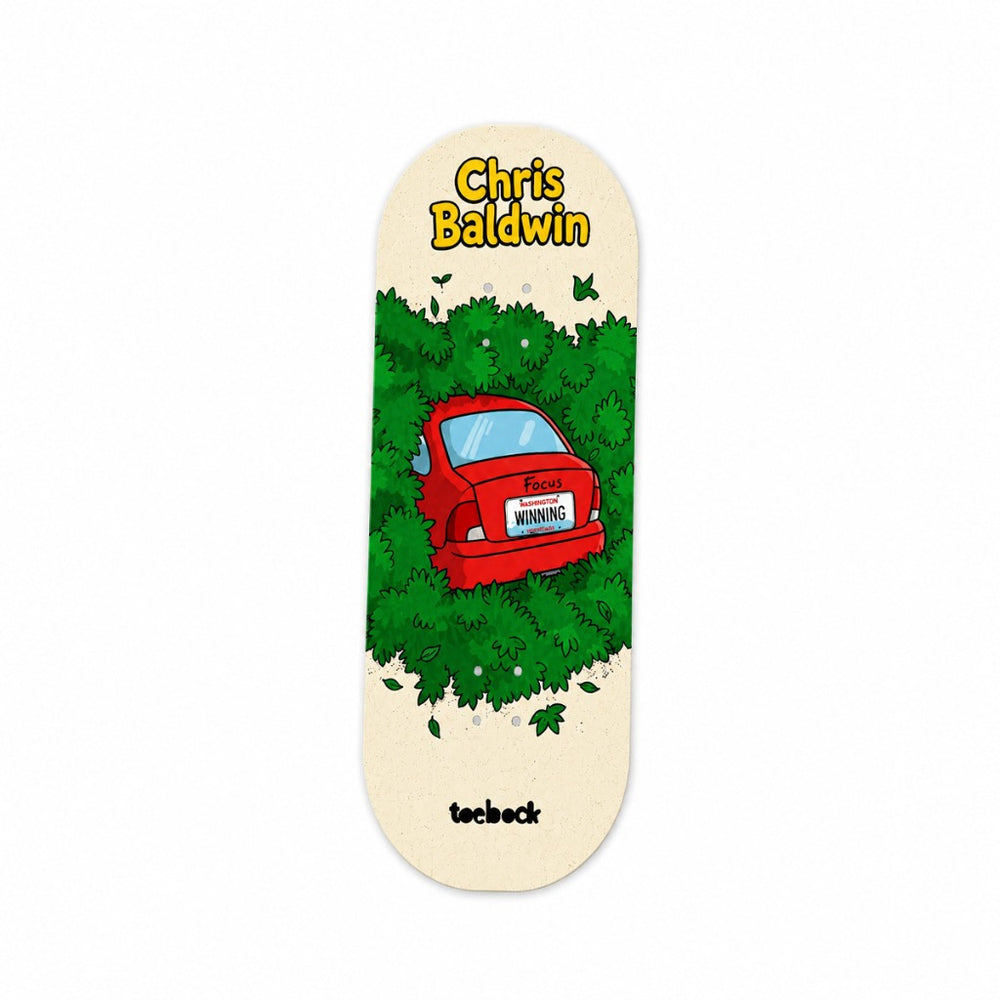 Toebock Fingerboard — Chris Baldwin Focus WINNING graphic